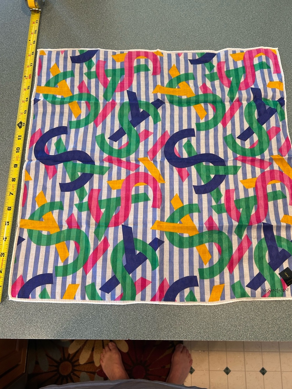 Yves Saint Laurent YSL Pop-art Scarf
